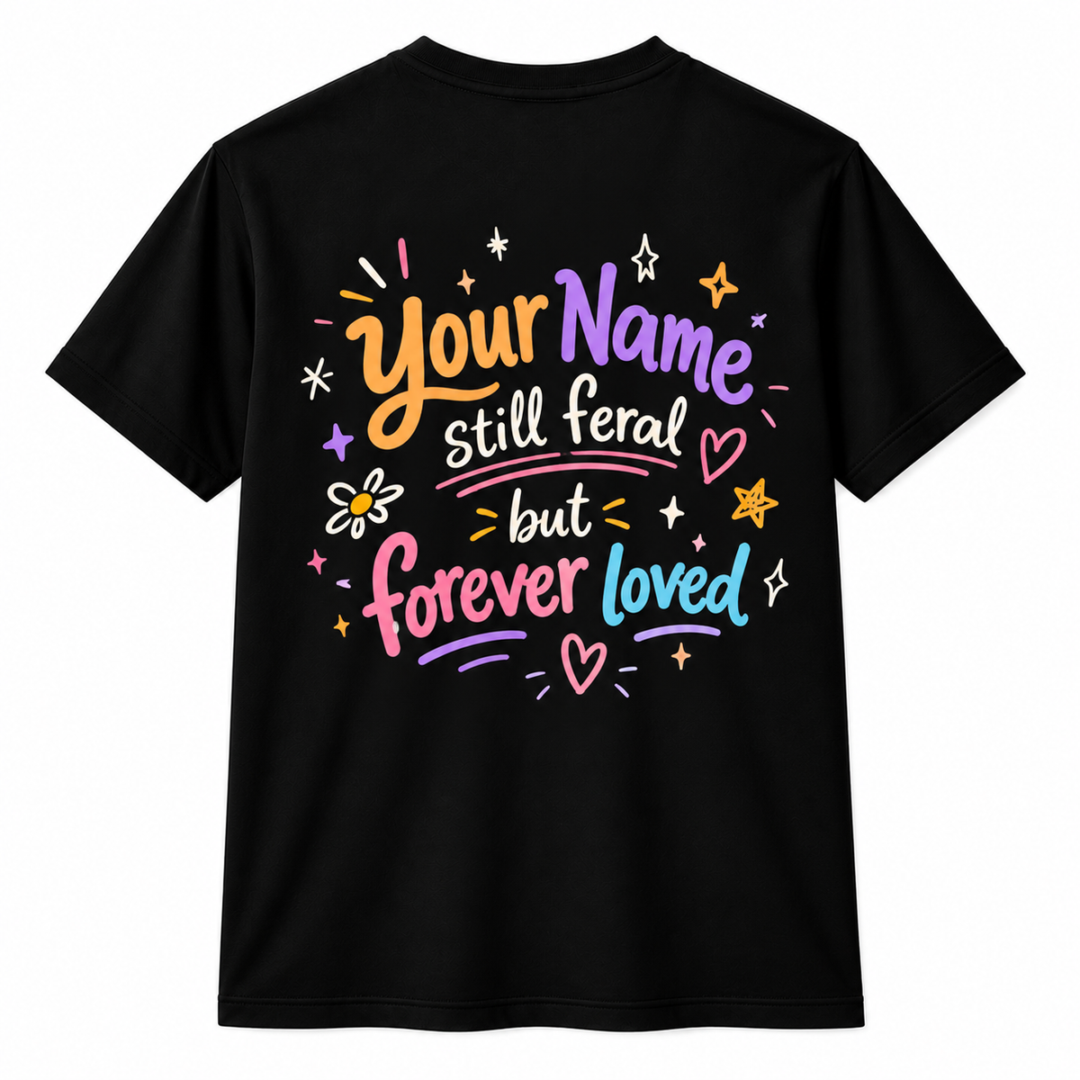 Personalized Custom Y'all Were Feral But I Low Key Love You Teacher Unisex T-Shirt