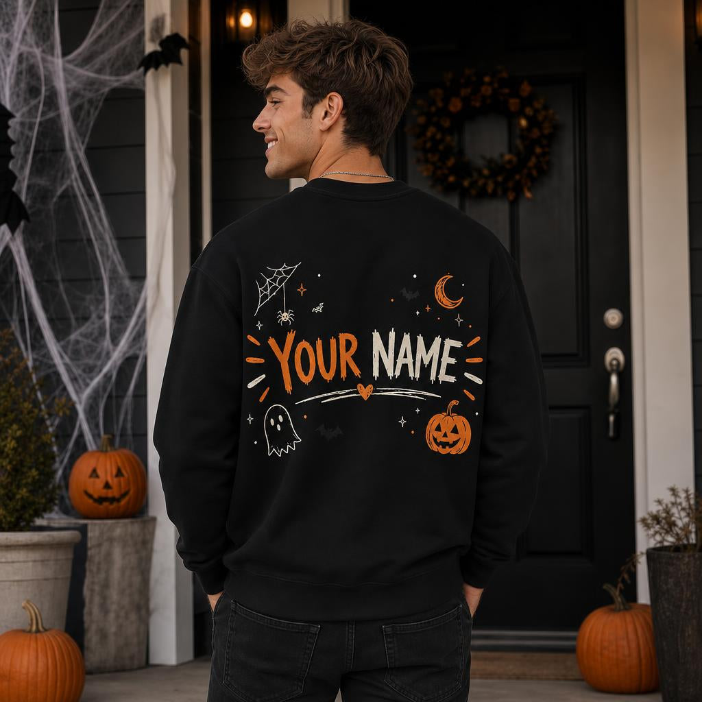 Personalized Teacher In My Retirement Era Sweatshirt Custom Customer Name Spooky