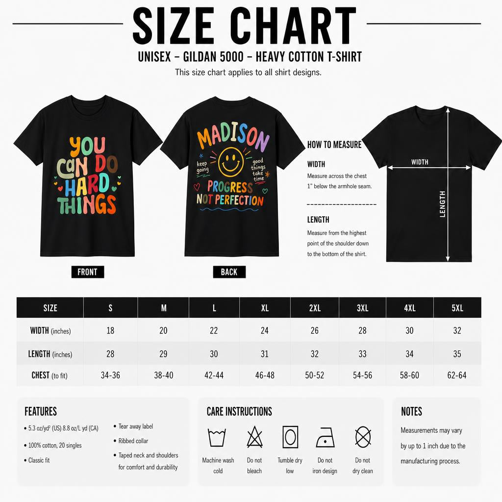 Custom You Can Do Hard Things Teacher Shirt Progress Not Perfection T-Shirt