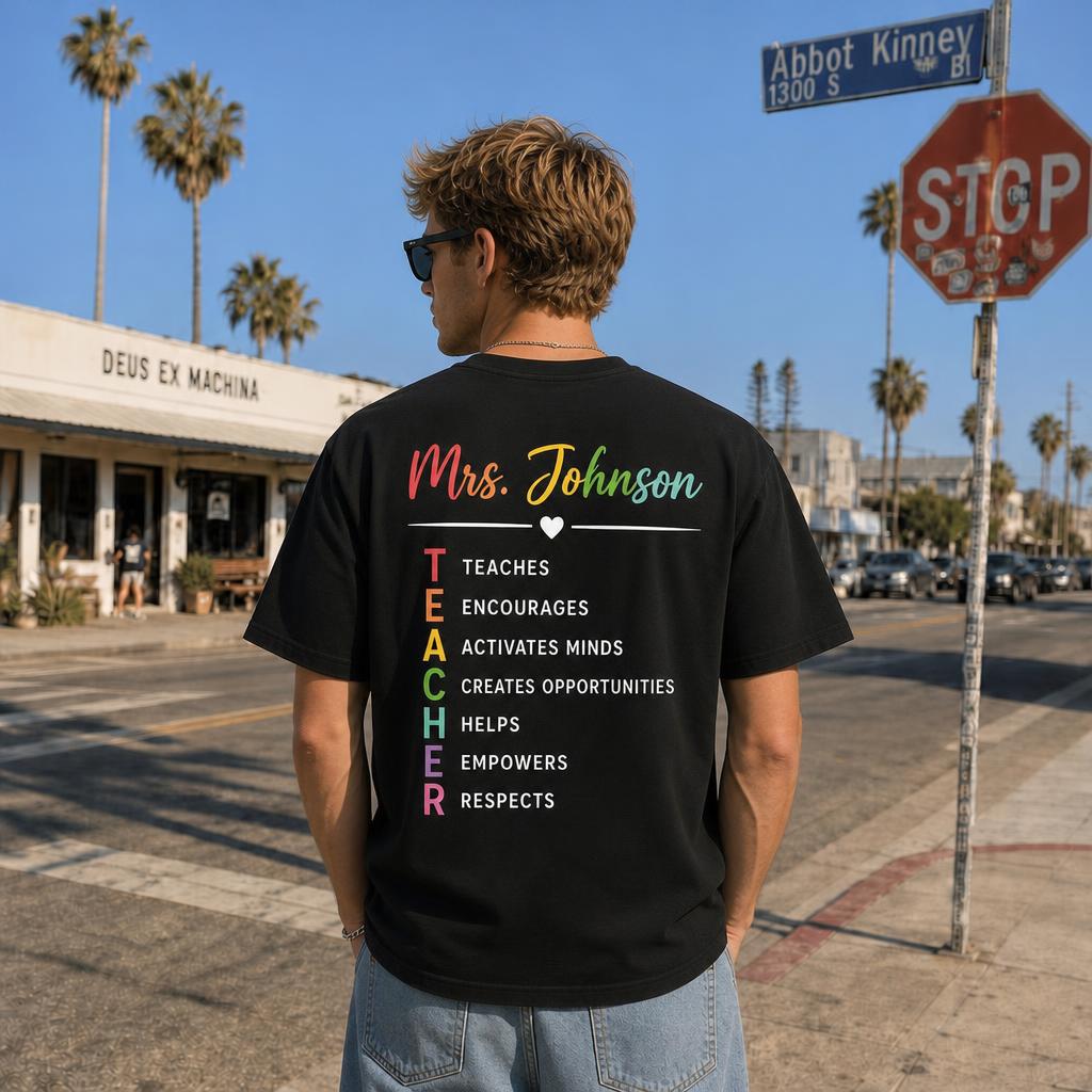 Personalized Teach Kindness Teach Them To Be Kind Unisex T-Shirt