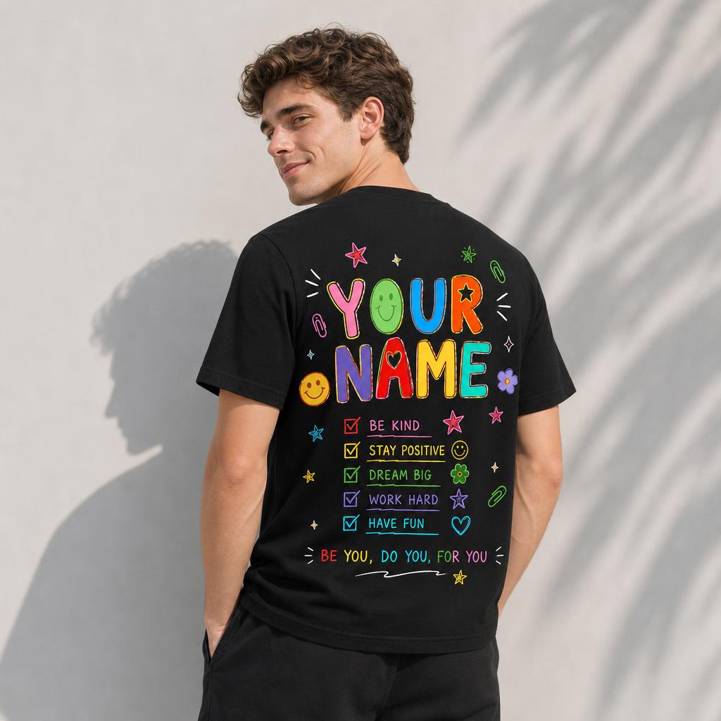 Personalized Happy To See Your Face Shirt Colorful Teacher Unisex T-Shirt