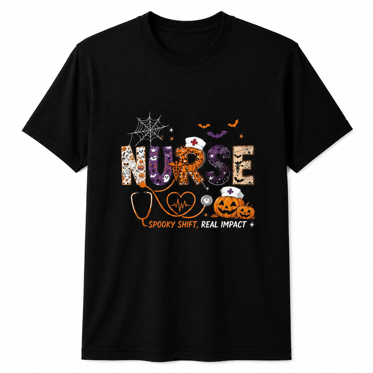 Personalized Ghost Halloween Shirt Custom Pumpkin Fall Spooky Tee T-Shirt