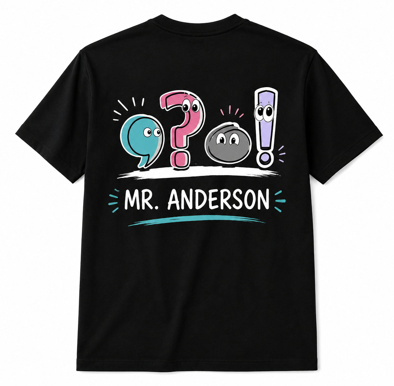 Personalized English Teacher Shirt Funny Punctuation Grammar Gift Unisex T-Shirt
