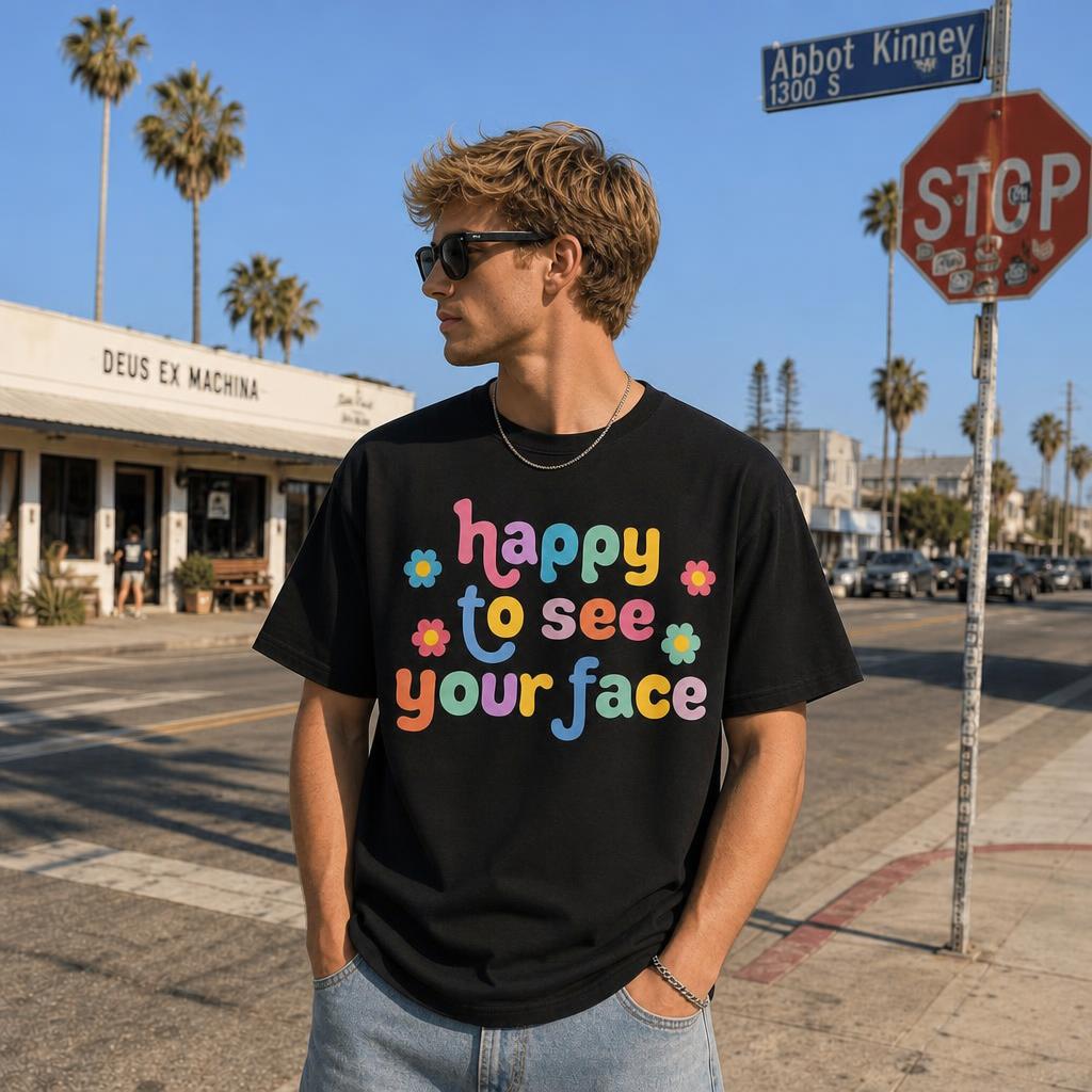 Personalized Happy To See Your Face Teacher Back To School Unisex T-Shirt