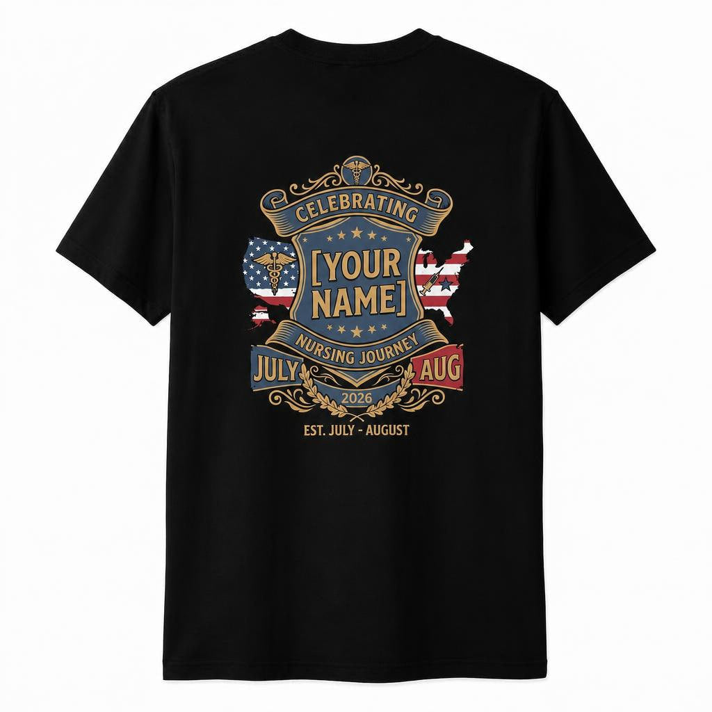 Happy Nurses Week 2026 American Flag Nurse Appreciation Gift Unisex T-Shirt