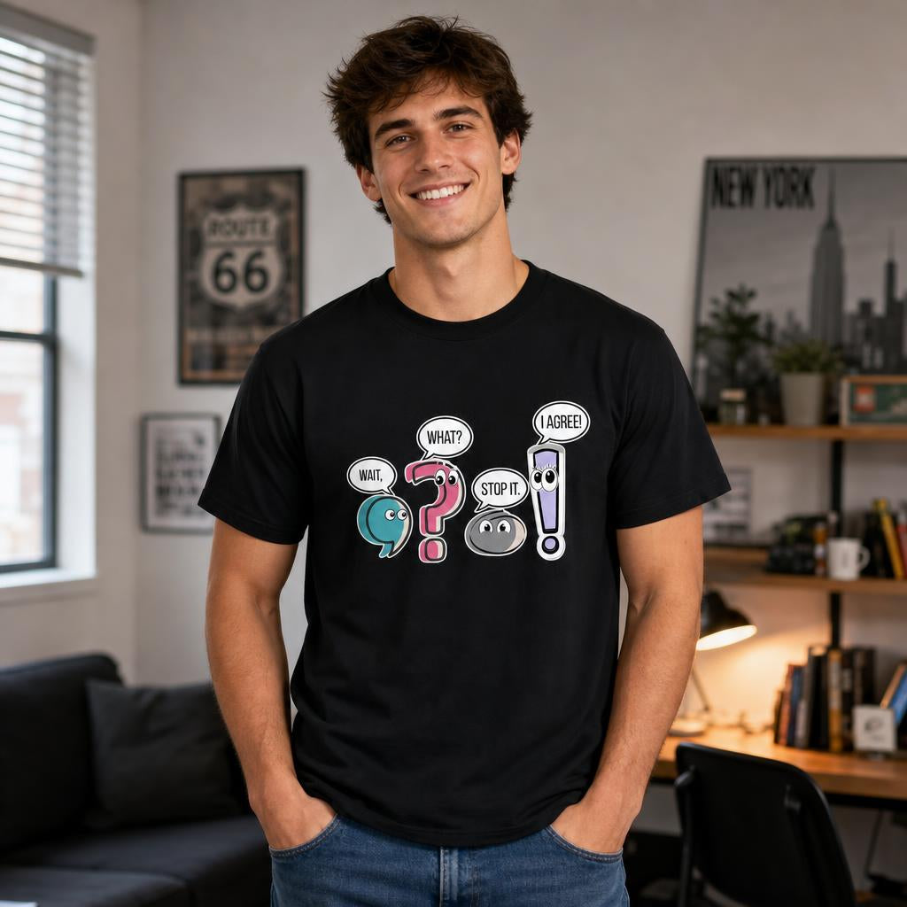Personalized English Teacher Shirt Funny Punctuation Grammar Gift Unisex T-Shirt
