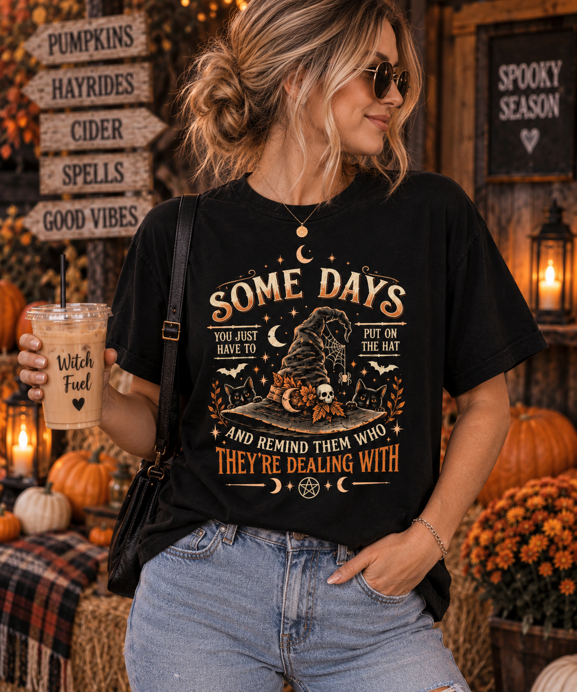 Personalized Funny Witch Shirt Custom Halloween Witch T-Shirt Spooky Gift Unisex T-Shirt