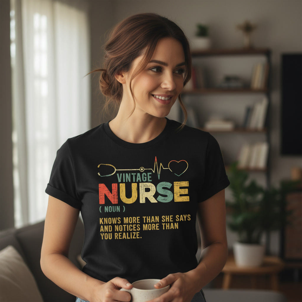 Vintage Nurse Definition Shirt Registered Nurse Medical Humor Nursing Appreciation T-Shirt