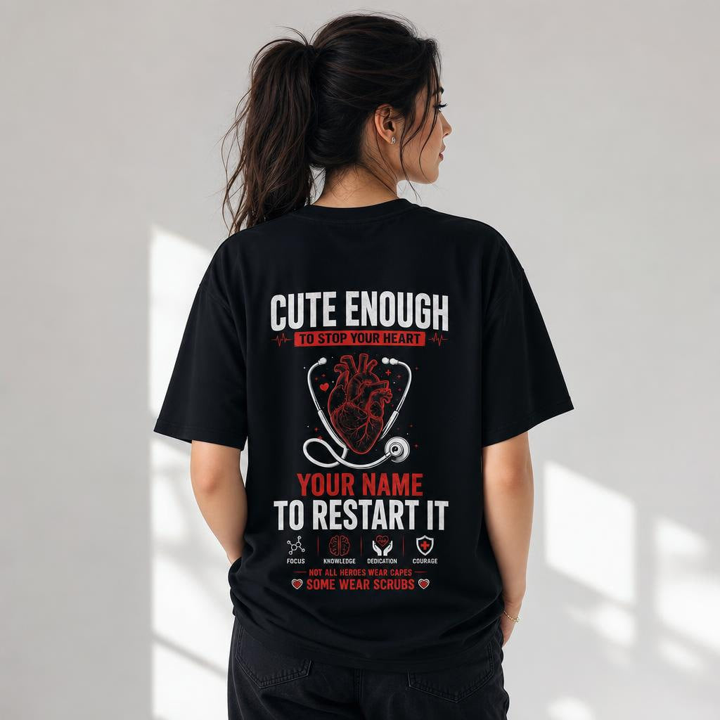 Custom Funny Nurse Shirt Personalized RN Gift Medical Humor T-Shirt