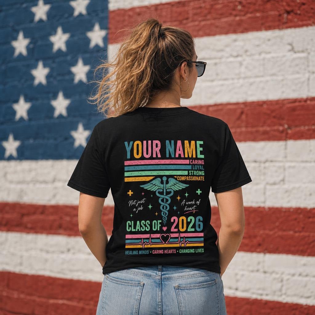 Personalized Nurse Life Shirt Custom Nursing School Gift Unisex T-Shirt