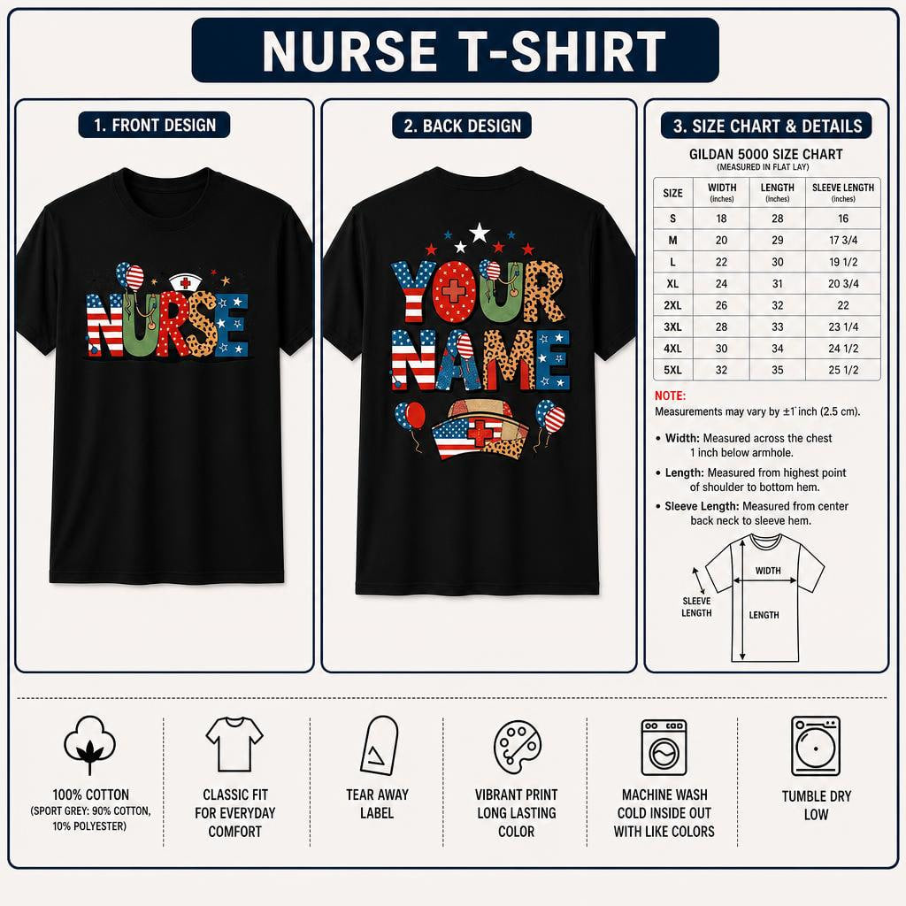 Personalized Patriotic Bow American Flag Shirt Custom 4th of July Unisex T-Shirt