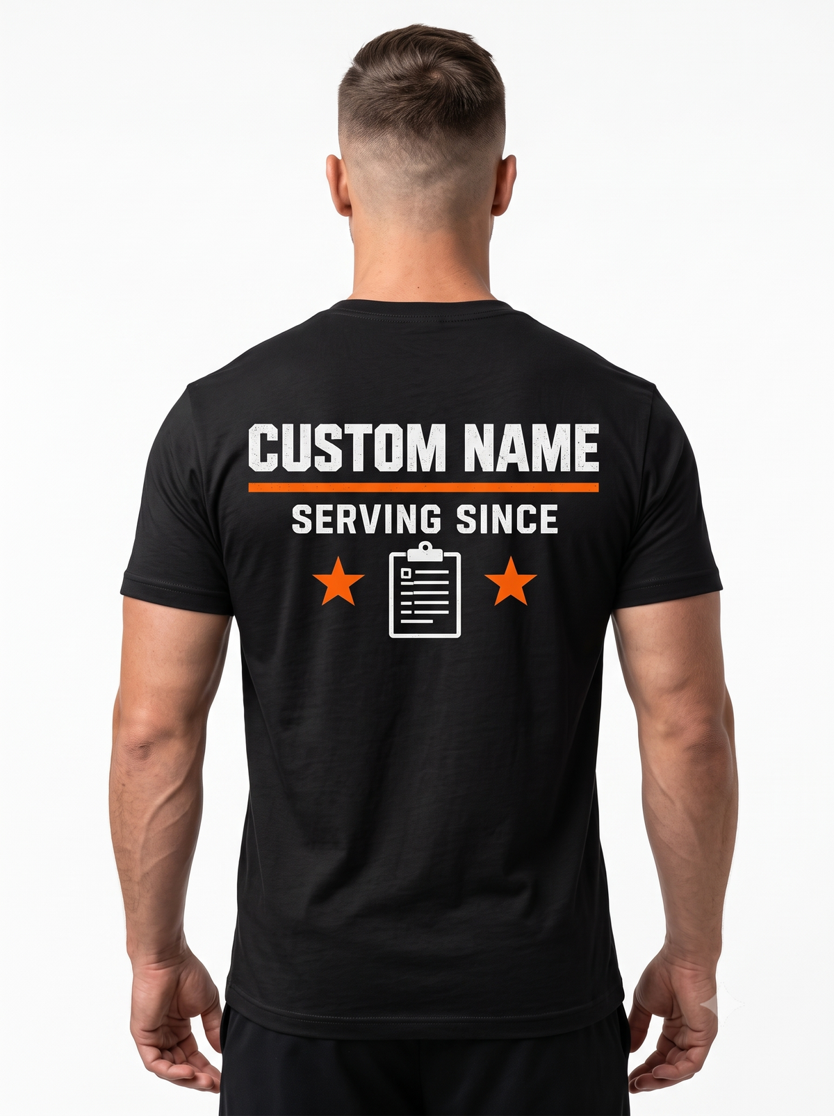 More Attitude More Paperwork – Personalized Correctional Officer Front & Back T-Shirt