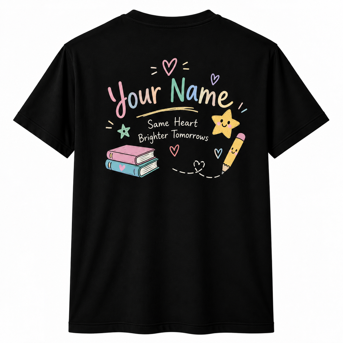 Custom Teacher T-Shirt Happy To See Your Face Back To School Name Gift