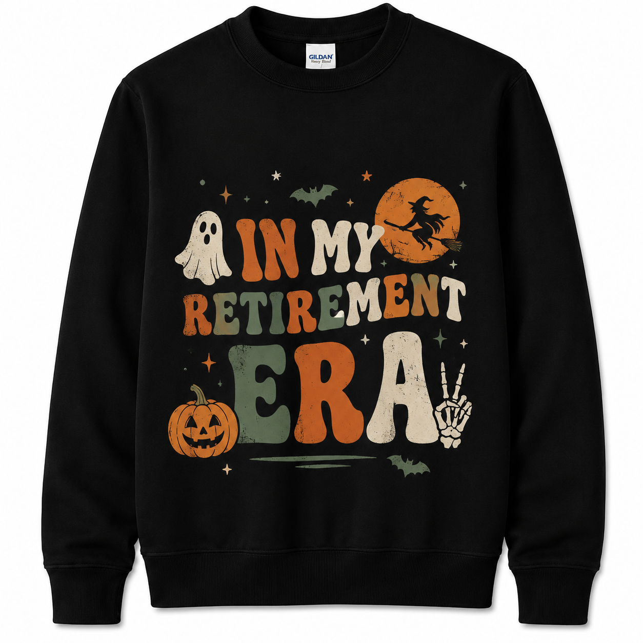 Personalized Teacher In My Retirement Era Sweatshirt Custom Customer Name Spooky