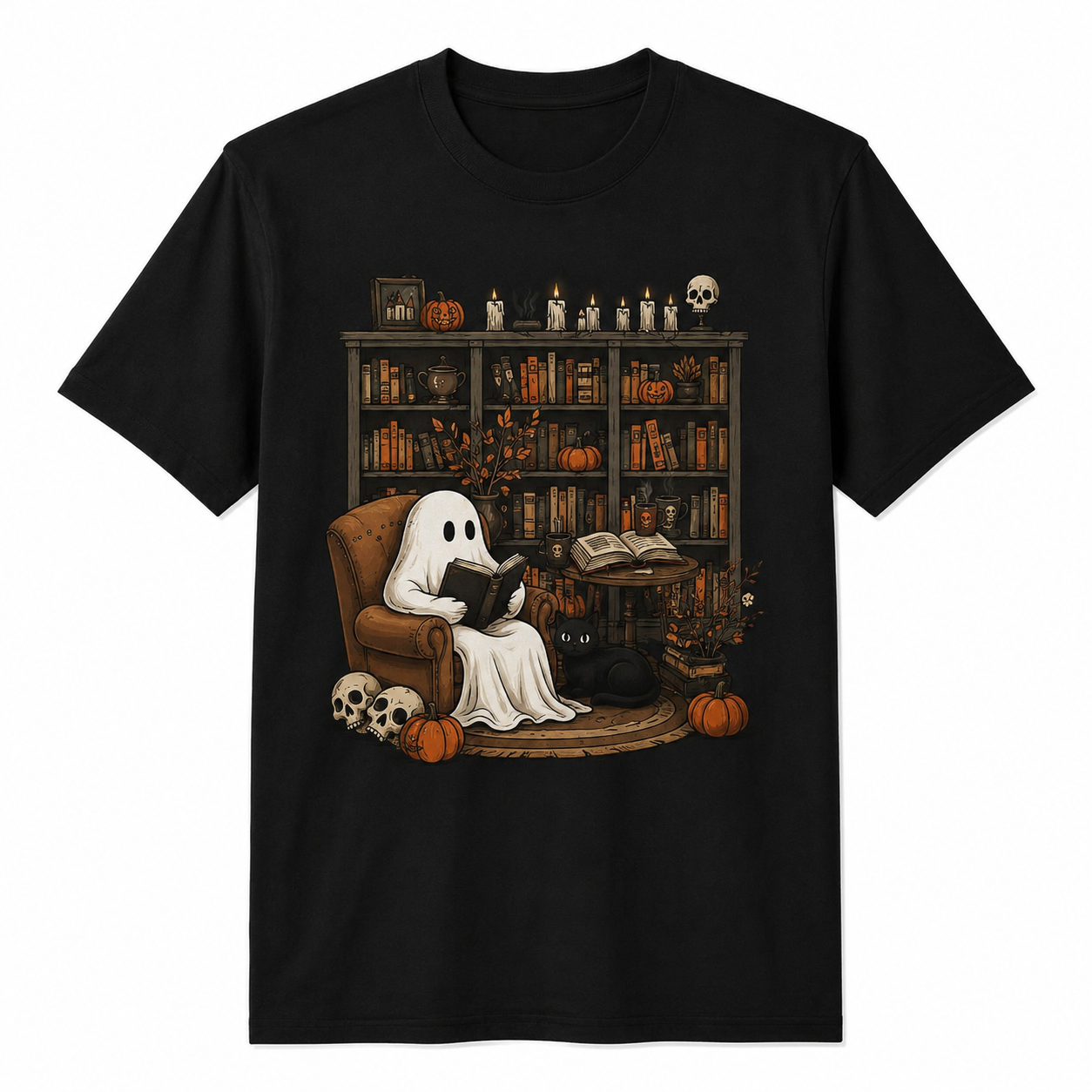 Personalized Spooky Book Club Shirt Halloween Teacher Gift Unisex T-Shirt
