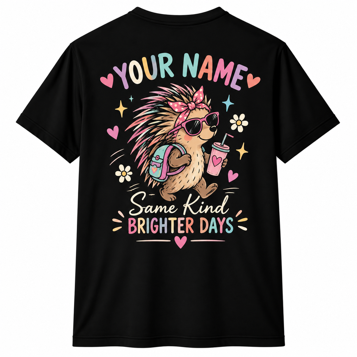 Custom Time To Shine Porcupine Teacher T-Shirt Hedgehog Personalized Name