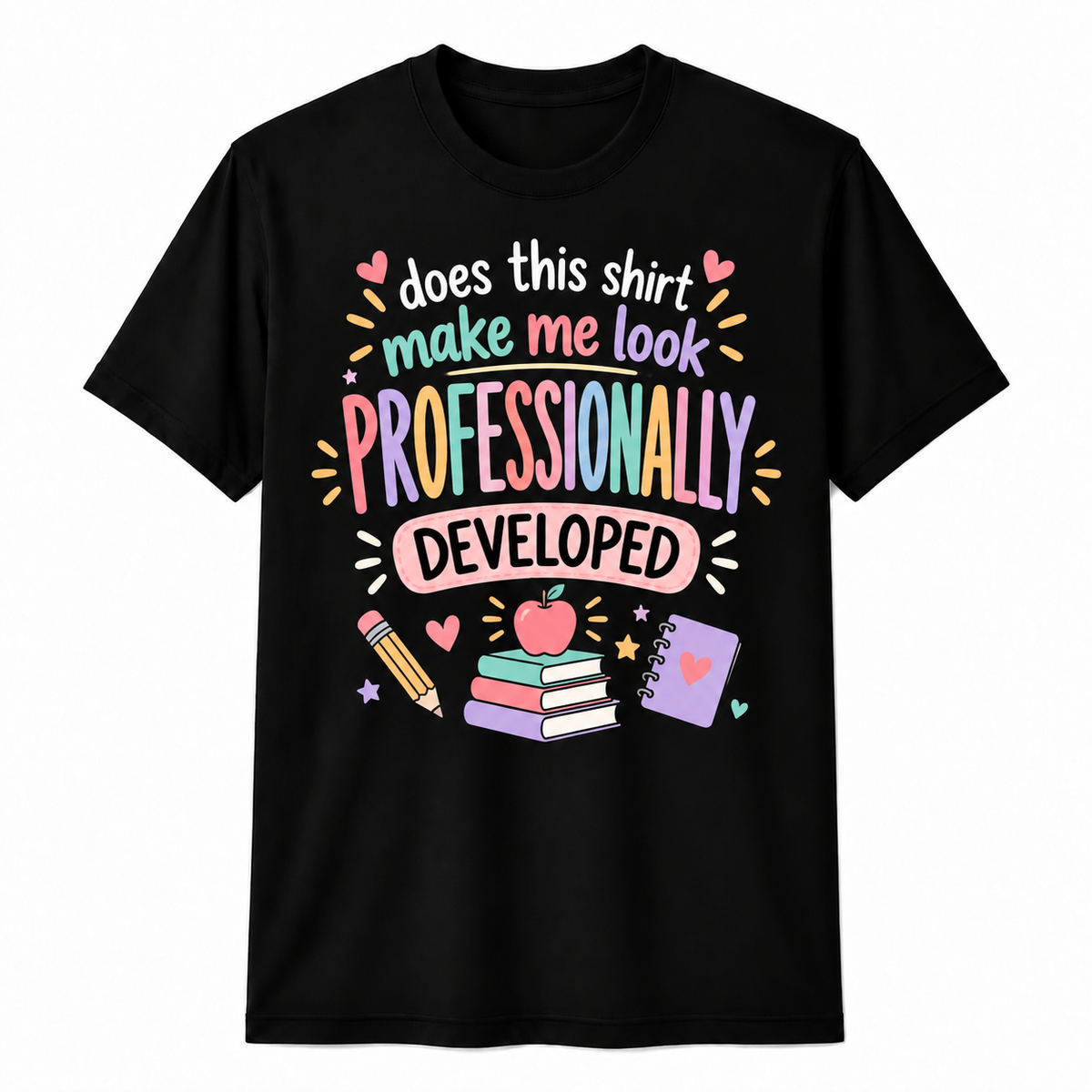 Personalized Custom Professionally Developed Cute Teacher Unisex T-Shirt