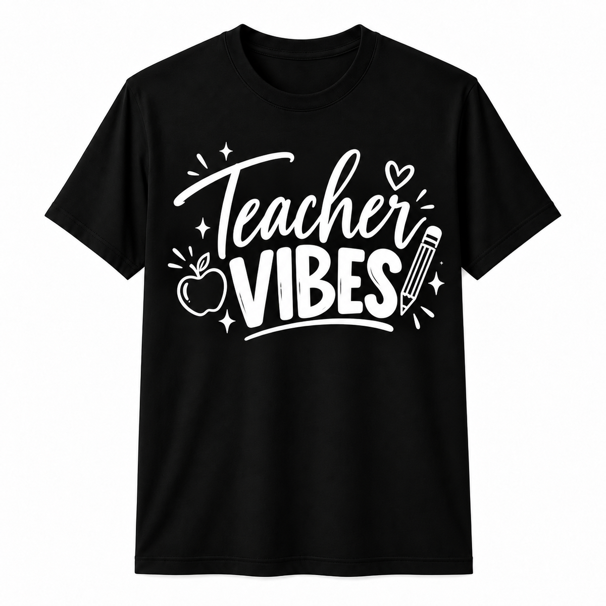 Personalized Custom Teacher Vibes Cute Back to School Unisex T-Shirt
