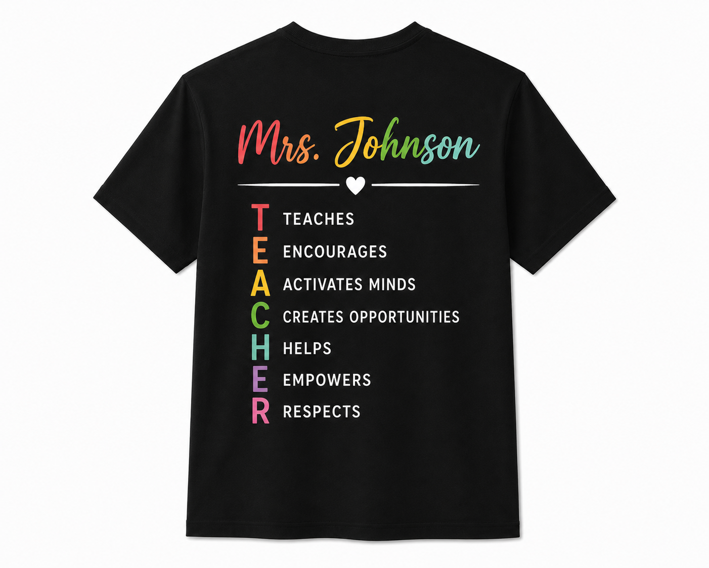 Personalized Teach Kindness Teach Them To Be Kind Unisex T-Shirt