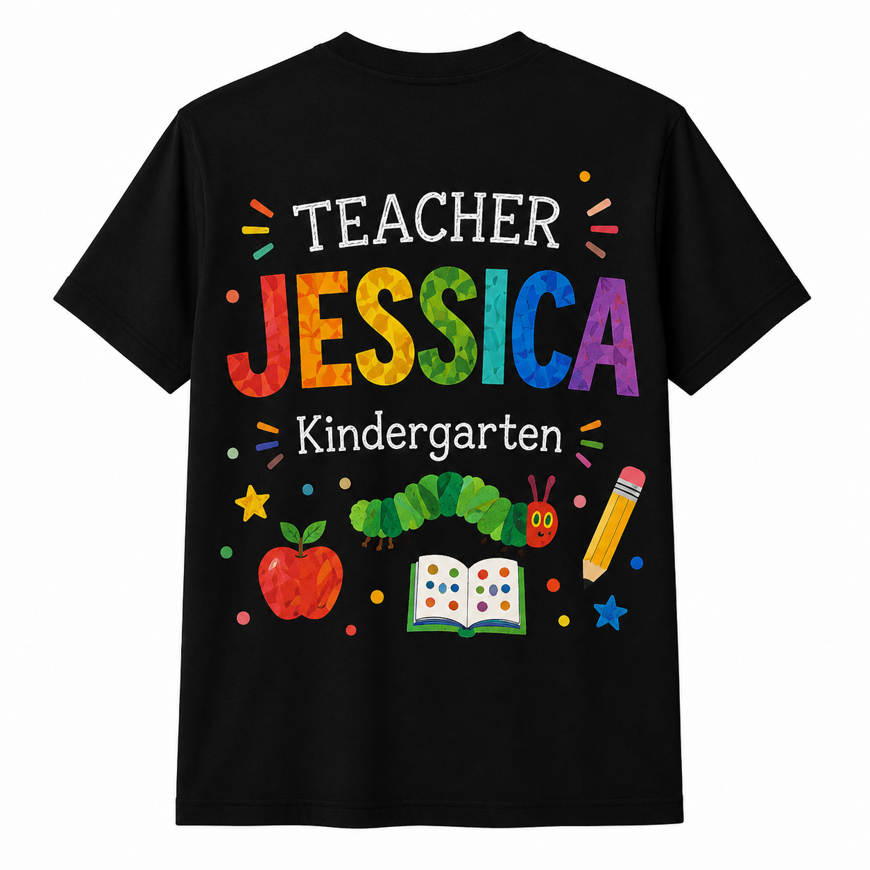Personalized Hungry For Learning Shirt Kindergarten Back to School Unisex T-Shirt