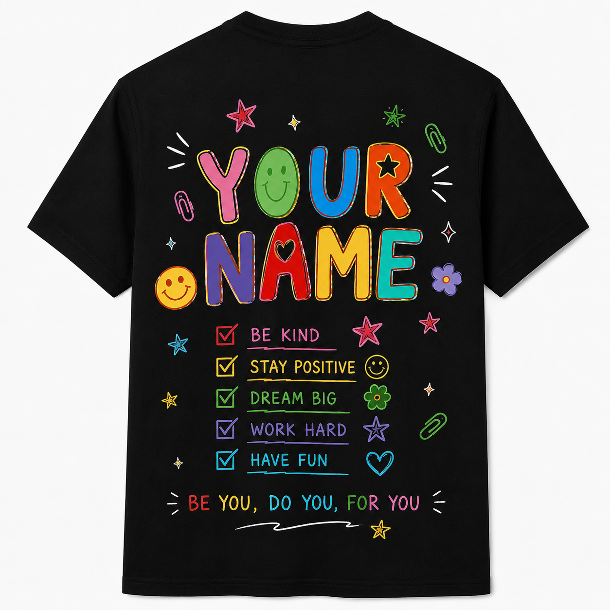Personalized Happy To See Your Face Shirt Colorful Teacher Unisex T-Shirt