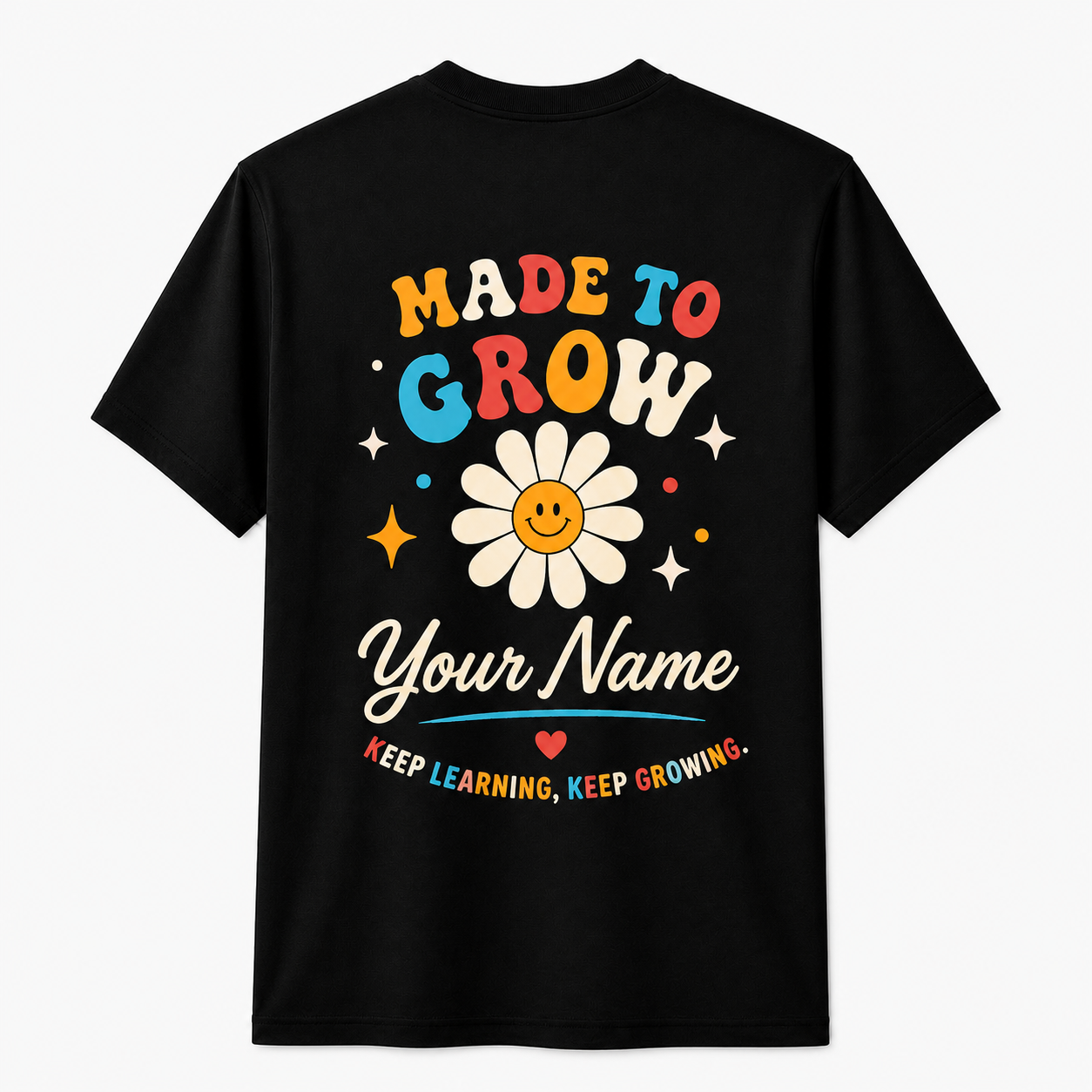 Personalized Teacher Humor Shirt - Custom Name & It's a Beautiful Day for Learning T-Shirt