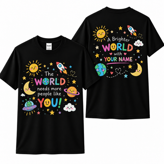 Personalized Teacher Shirt The World Needs More People Like You Custom Tee