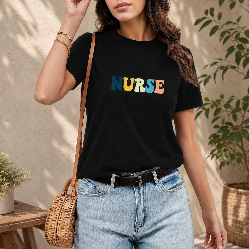 Nurse Shirt Floral Stethoscope Graphic Tee Boho Nurse Life T-Shirt