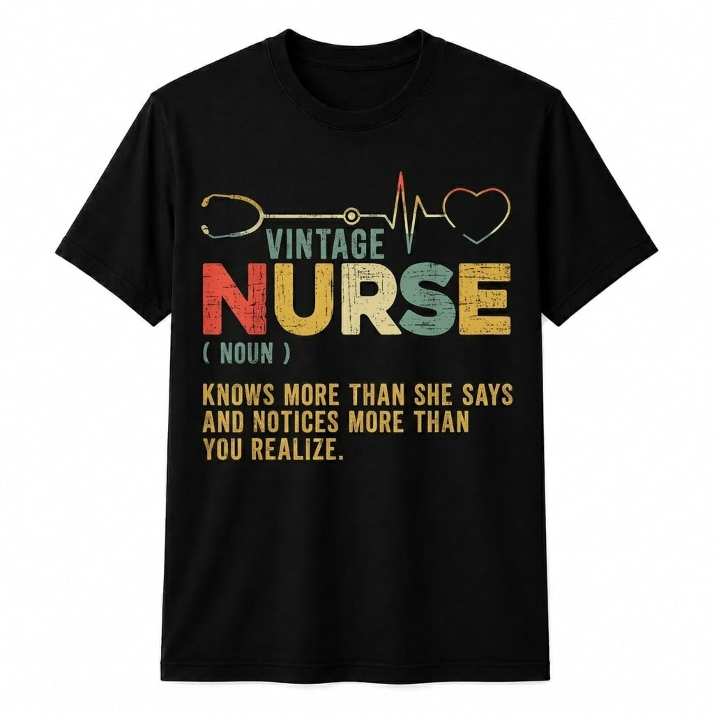 Vintage Nurse Definition Shirt Registered Nurse Medical Humor Nursing Appreciation T-Shirt