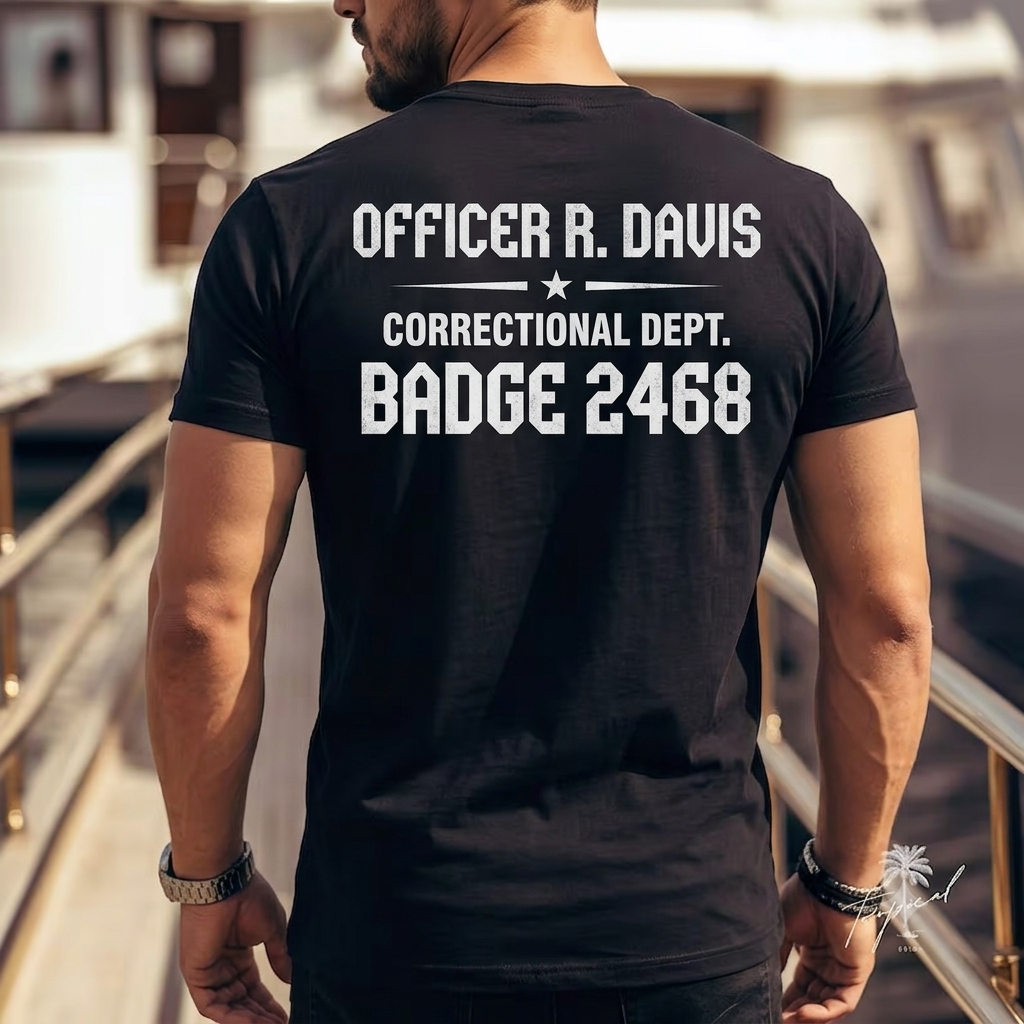 Custom CO Shirt - Room Service | Personalized Name & Badge