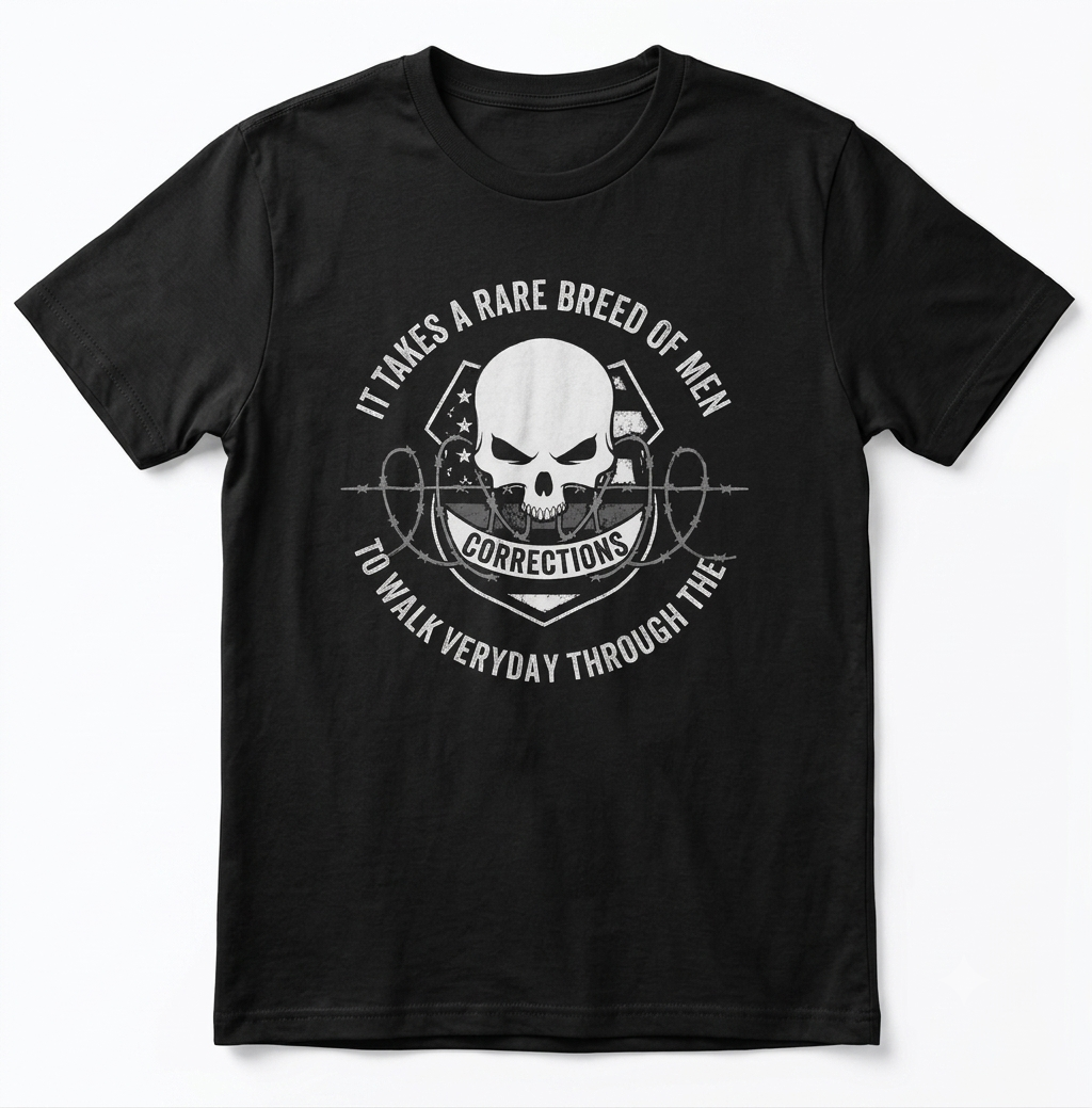 Custom Proud Correctional Officer Shirt | Personalized Name Badge Number Gates of Hell Prison Guard