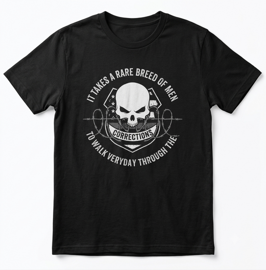 Custom Proud Correctional Officer Shirt | Personalized Name Badge Number Gates of Hell Prison Guard