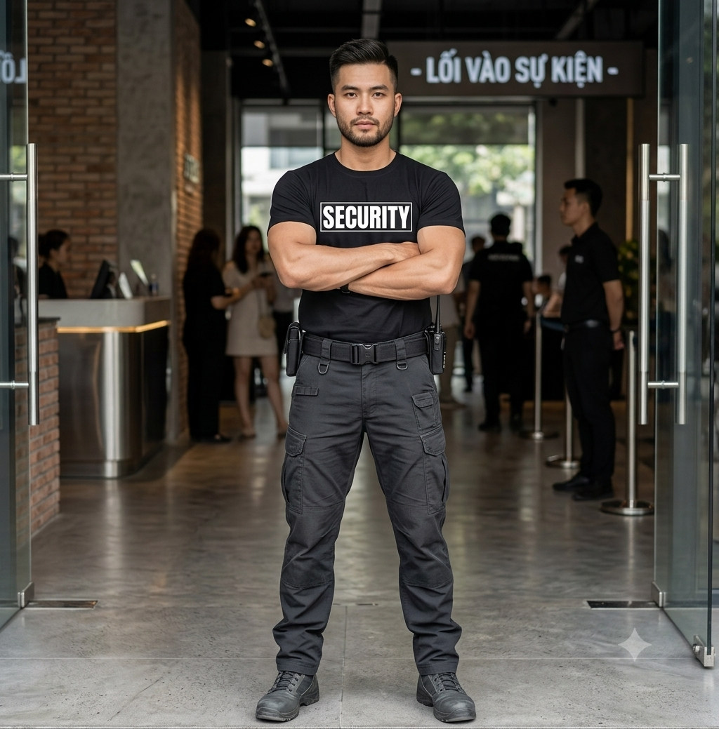Personalized Security Staff Shirt - Custom Event Personnel Guard T-Shirt