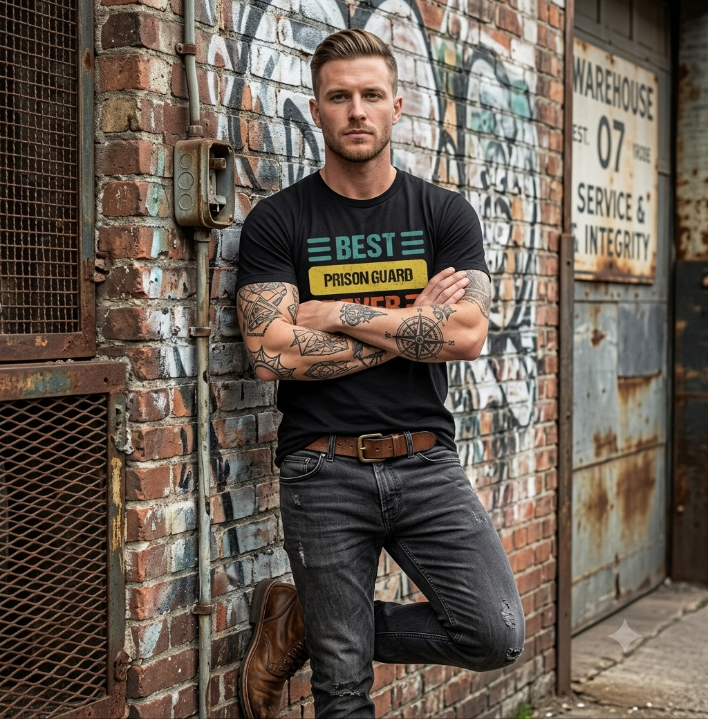 Personalized Best Prison Guard Shirt - Custom Retro Corrections Officer Gift Tee