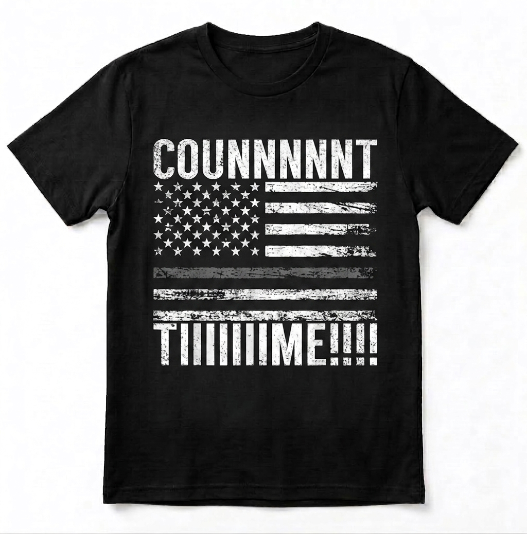 Personalized Funny Count Time Correctional Officer Shirt - Prison Guard US Flag Tee