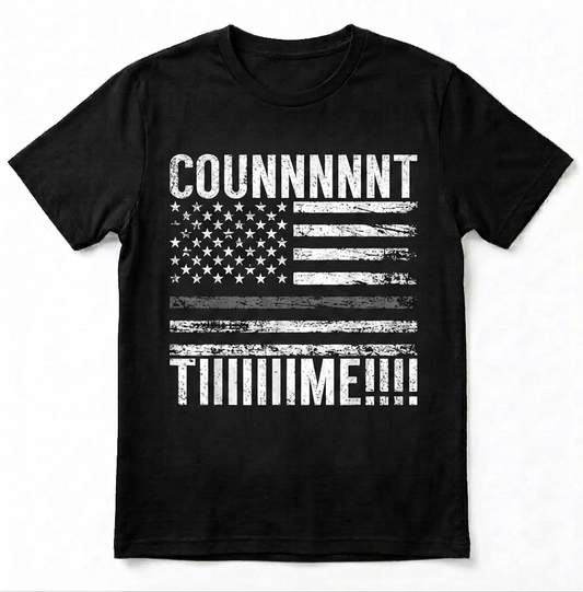 Personalized Funny Count Time Correctional Officer Shirt - Prison Guard US Flag Tee