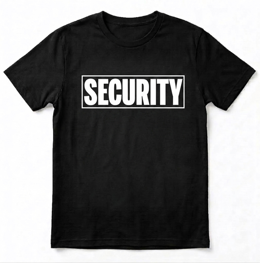 Personalized Security Staff Shirt - Custom Event Personnel Guard T-Shirt