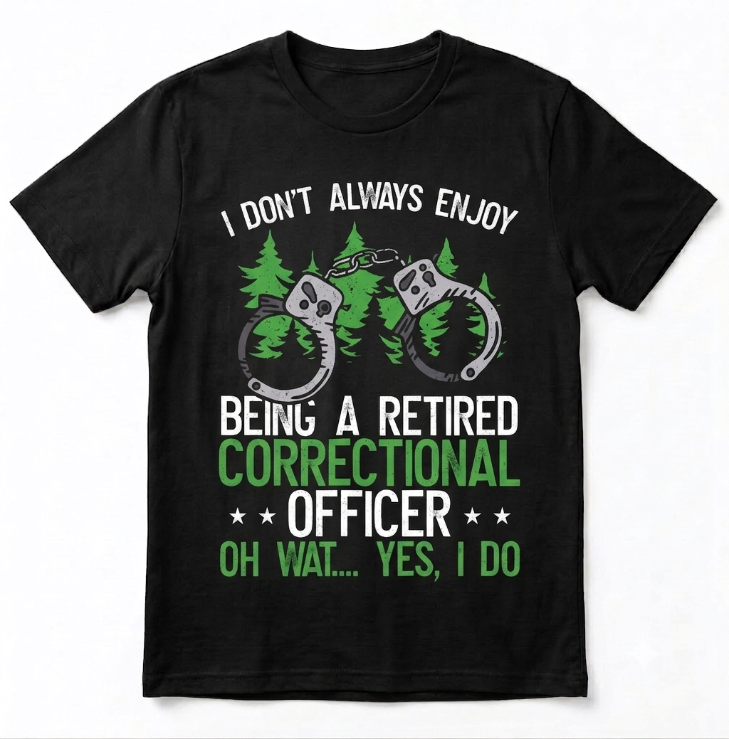 Funny Retired Correctional Officer Shirt - Prison Guard Warden Tee Gift