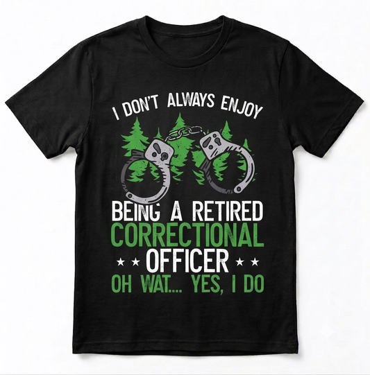 Funny Retired Correctional Officer Shirt - Prison Guard Warden Tee Gift