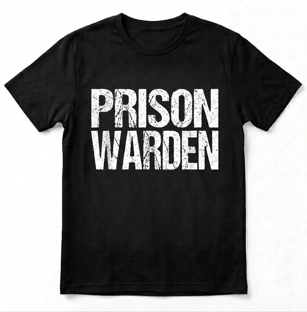 Personalized Prison Warden Shirt - Custom Correctional Officer Police Guard T-Shirt
