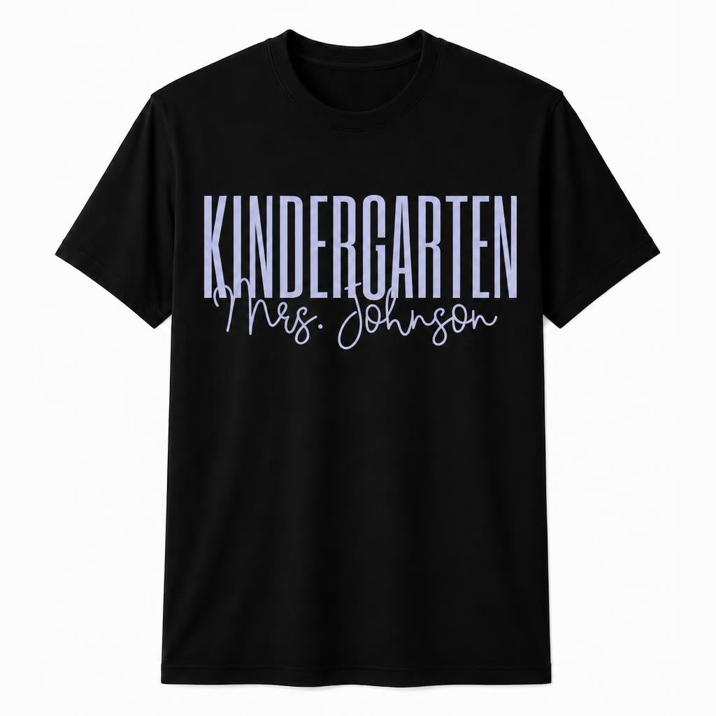 Custom Kindergarten Shirt Back to School Teacher Appreciation Unisex T-Shirt