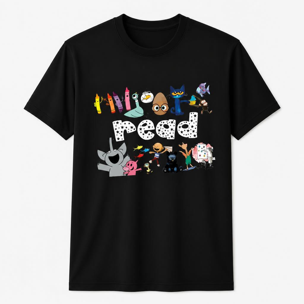 Custom Kindergarten Gift for Educators Read Books Teacher T-Shirt Unisex T-Shirt