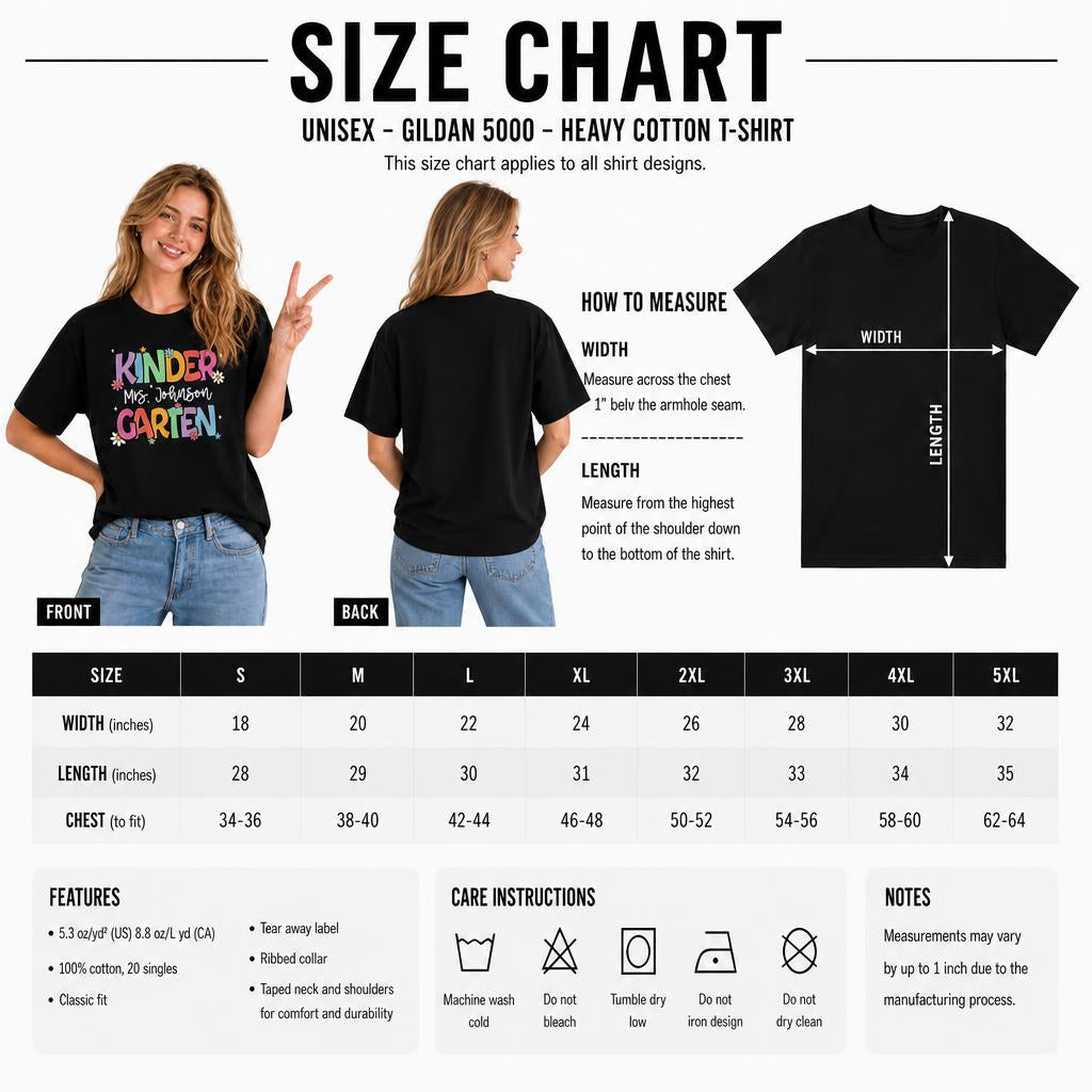 Custom Back to School Kindergarten Teacher Groovy Gift Unisex T-Shirt