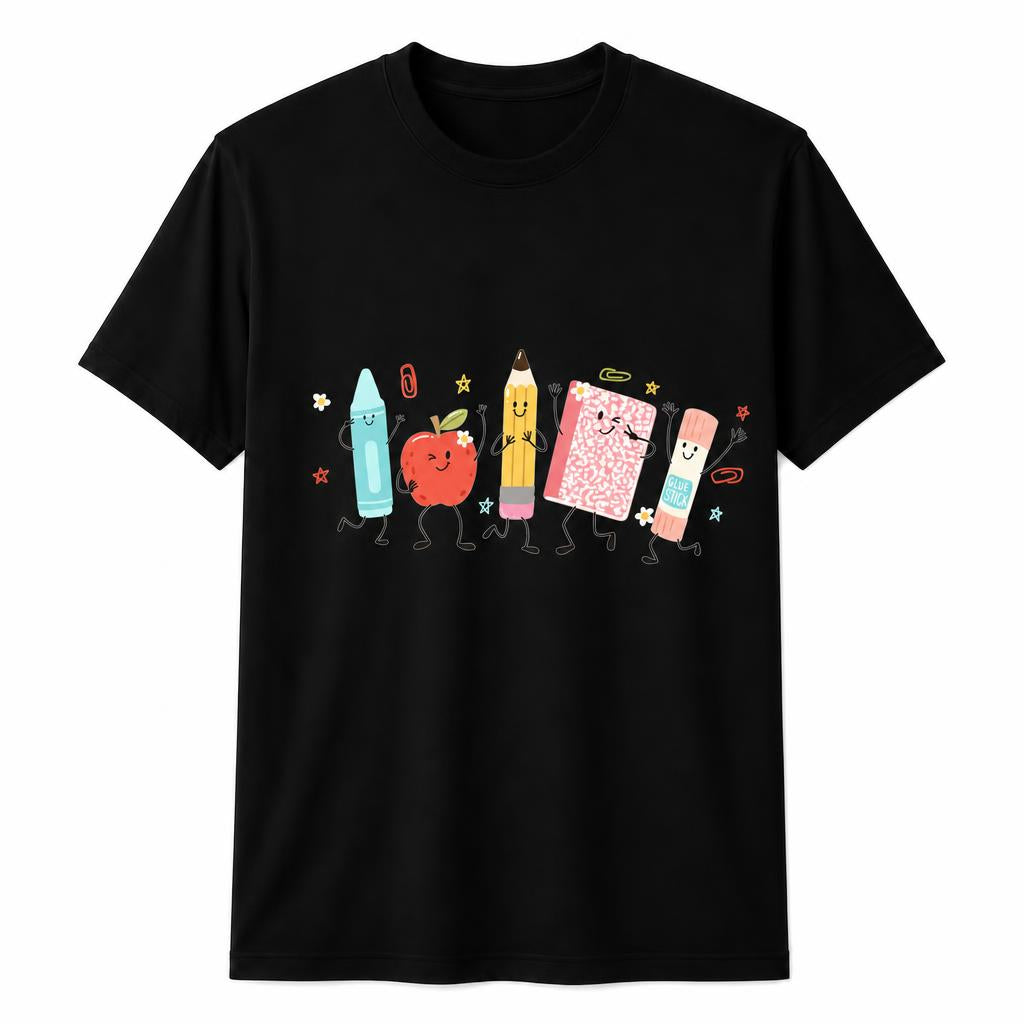 Custom Kindergarten Teacher Shirt Cute School Supplies Gift Unisex T-Shirt