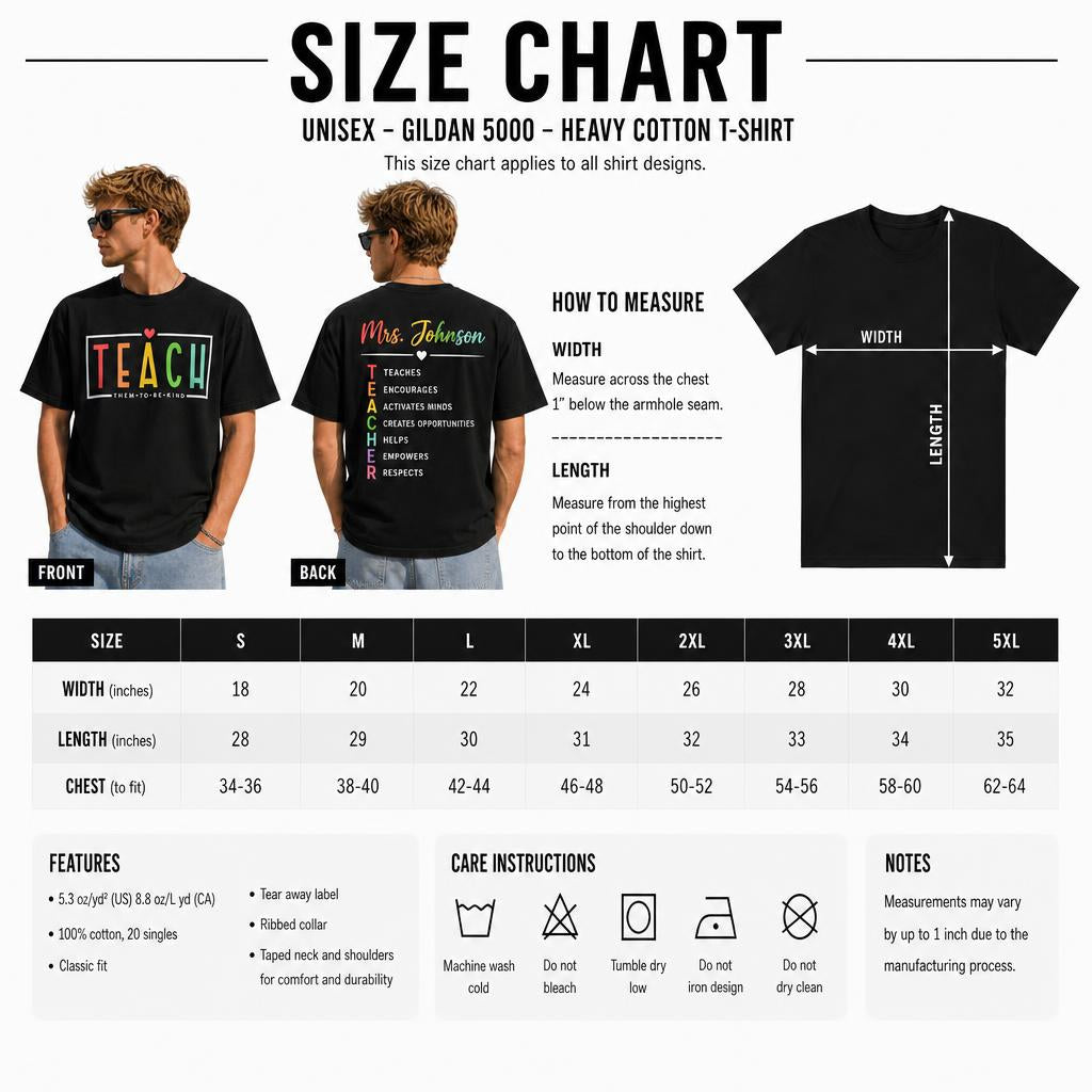 Personalized Teach Kindness Teach Them To Be Kind Unisex T-Shirt
