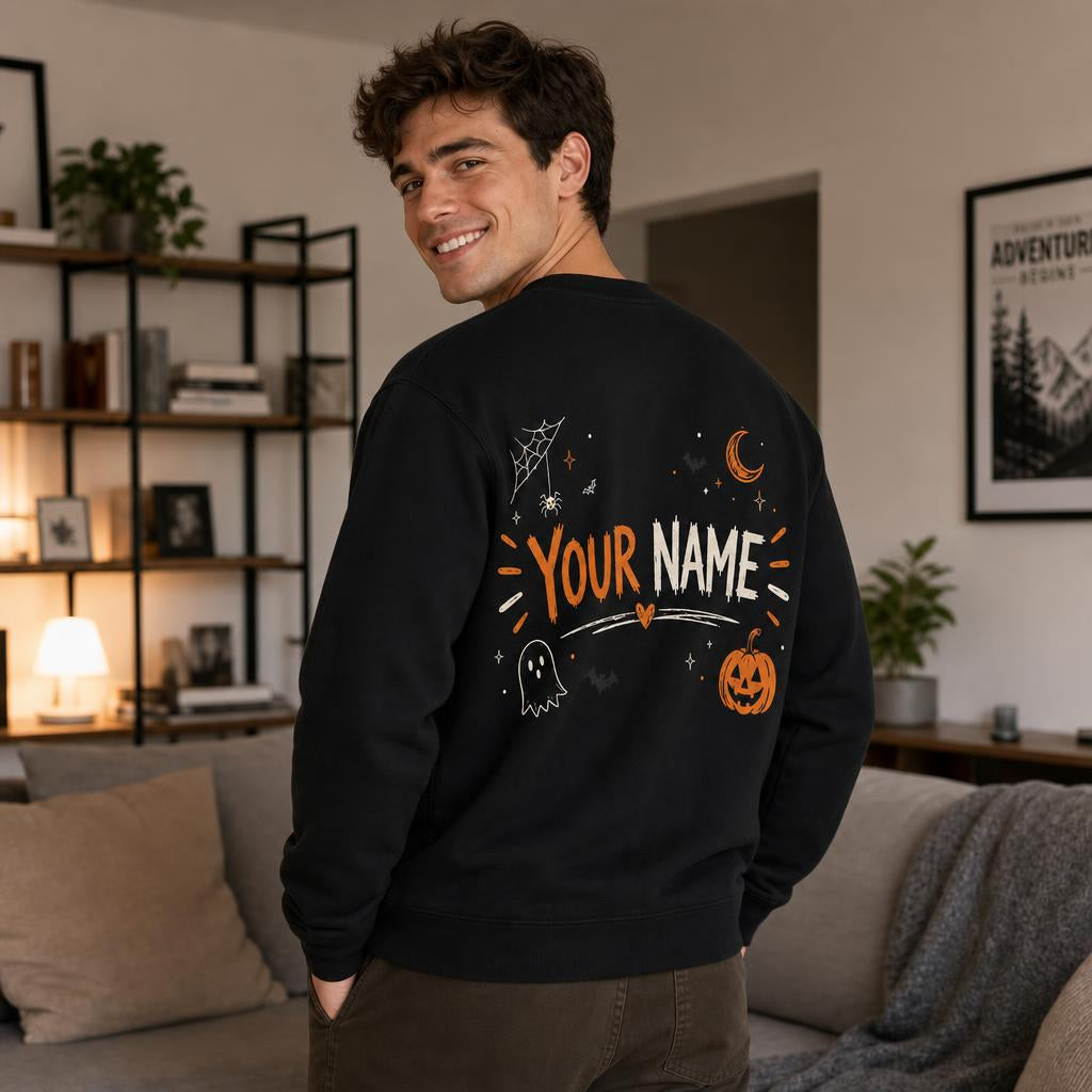 Custom Retro Halloween Teacher Retirement Sweatshirt A New Chapter Begins