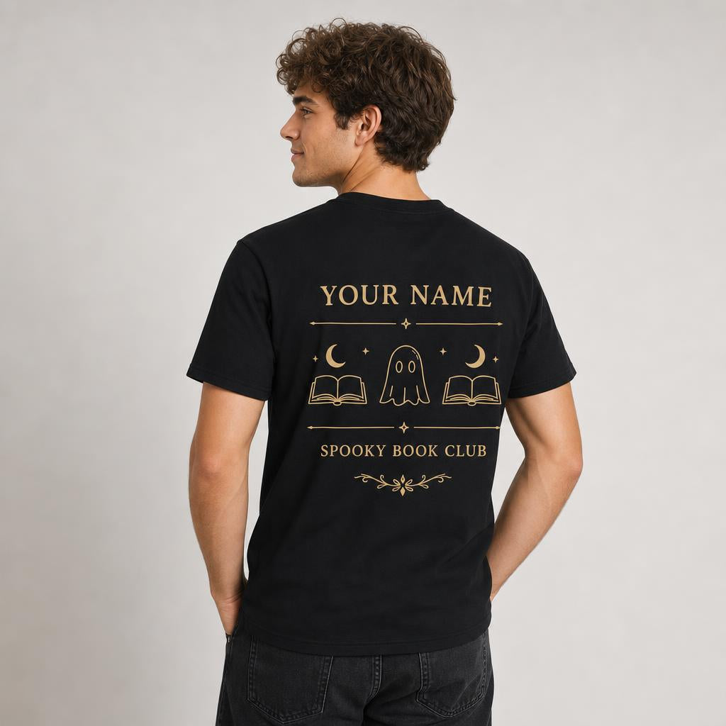 Personalized Spooky Book Club Shirt Halloween Teacher Gift Unisex T-Shirt