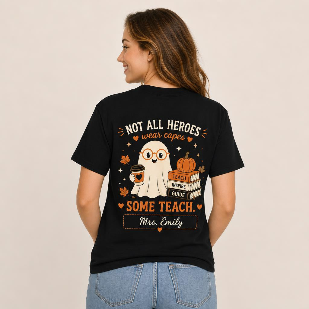 Personalized Halloween Teacher Shirt Are You Fall O Ween Directions Unisex T-shirt