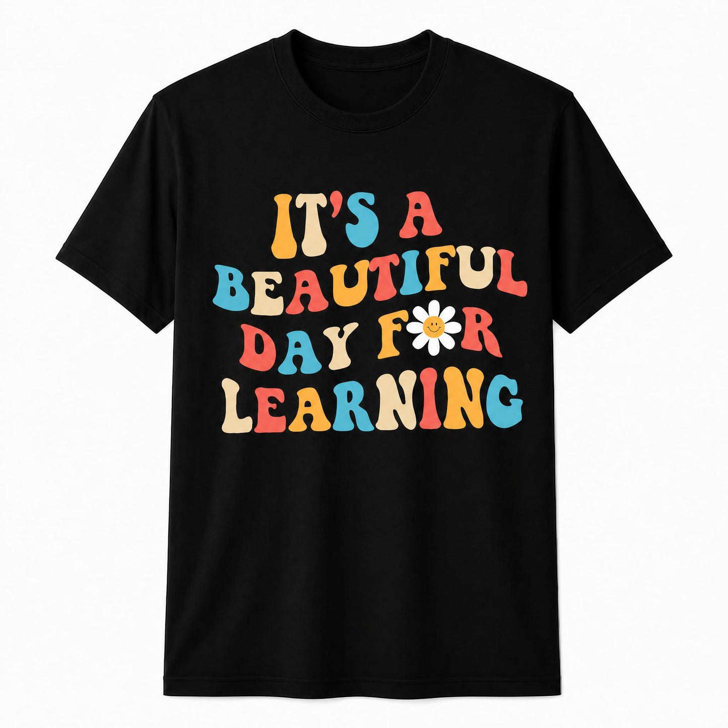 Personalized Teacher Humor Shirt - Custom Name & It's a Beautiful Day for Learning T-Shirt