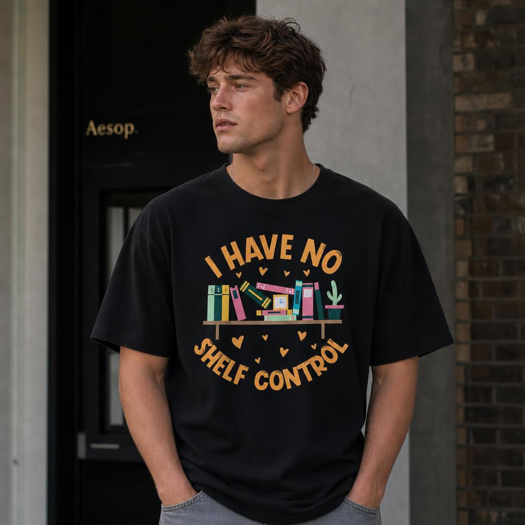 Personalized I Have No Shelf Control English Teacher Gift Unisex T-Shirt